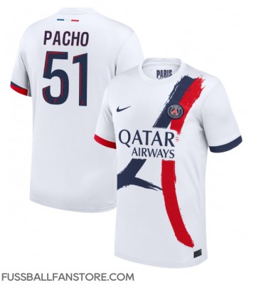 Paris Saint-Germain Willian Pacho #51 Replik Auswärtstrikot 2024-25 Kurzarm